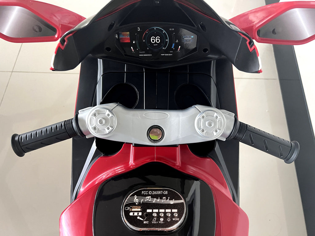 Yeah Depot - Plastic red 6V Kids Electric motorcycle/ Kids toys motorcycle/Kids electric car/electric ride on motorcycle