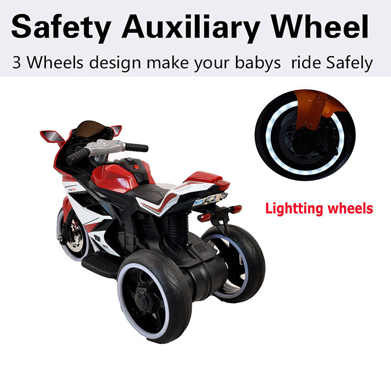 Yeah Depot - Plastic red 6V Kids Electric motorcycle/ Kids toys motorcycle/Kids electric car/electric ride on motorcycle