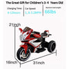 Yeah Depot - Plastic red 6V Kids Electric motorcycle/ Kids toys motorcycle/Kids electric car/electric ride on motorcycle
