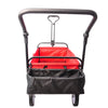 Yeah Depot - folding wagon Collapsible Outdoor Utility Wagon, Heavy Duty Folding Garden Portable Hand Cart, Drink Holder, Adjustable Handles
