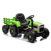 Yeah Depot - Ride on Tractor with Trailer,12V Battery Powered Electric Tractor Toy w/Remote Control,electric car for kids,Three speed adjustable,Power display, USB,MP3 ,Bluetooth,LED light,Two-point safety belt