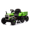 Yeah Depot - Ride on Tractor with Trailer,12V Battery Powered Electric Tractor Toy w/Remote Control,electric car for kids,Three speed adjustable,Power display, USB,MP3 ,Bluetooth,LED light,Two-point safety belt