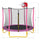 Yeah Depot - 5.5FT Trampoline for Kids - 65'' Outdoor & Indoor Mini Toddler Trampoline with Enclosure, Basketball Hoop and Ball Included