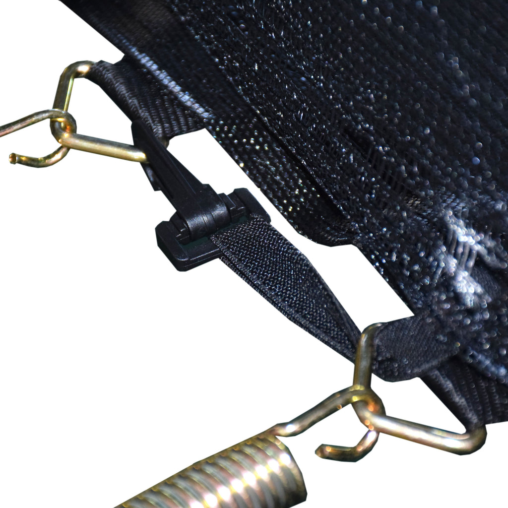 Yeah Depot - 14FT Outdoor Big Trampoline With Inner Safety Enclosure Net, Ladder, PVC Spring Cover Padding, For Kids, Black&Blue Color