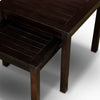Yeah Depot - 2-Piece Eucalyptus Nesting Table Set, Espresso