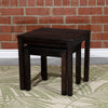 Yeah Depot - 2-Piece Eucalyptus Nesting Table Set, Espresso