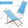 Yeah Depot - Beach Sling Patio Chair Set of 2,Wooden Folding Outdoor Chairs for Outside 3 Level Height Adjustable, Portable Reclining Beach Chair