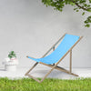 Yeah Depot - Beach Sling Patio Chair Set of 2,Wooden Folding Outdoor Chairs for Outside 3 Level Height Adjustable, Portable Reclining Beach Chair