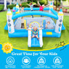 Yeah Depot - Multifunctional Jump 'n Slide Inflatable Bouncer for Kids Complete Setup with Blower - 198'' x 180'' Play Area - 96'' Tall