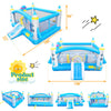 Yeah Depot - Multifunctional Jump 'n Slide Inflatable Bouncer for Kids Complete Setup with Blower - 198'' x 180'' Play Area - 96'' Tall