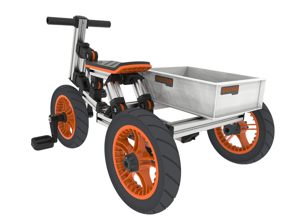 Yeah Depot - KidRock Buildable Kit 20 in 1 Kids Go Kart Set, Suitable for 1 to 8 Years Old, Two Wheel Bike, Three Wheel Bike, Go Kart, Sit/Stand Scooter, etc. Most Popular L Kit (Non Electric)