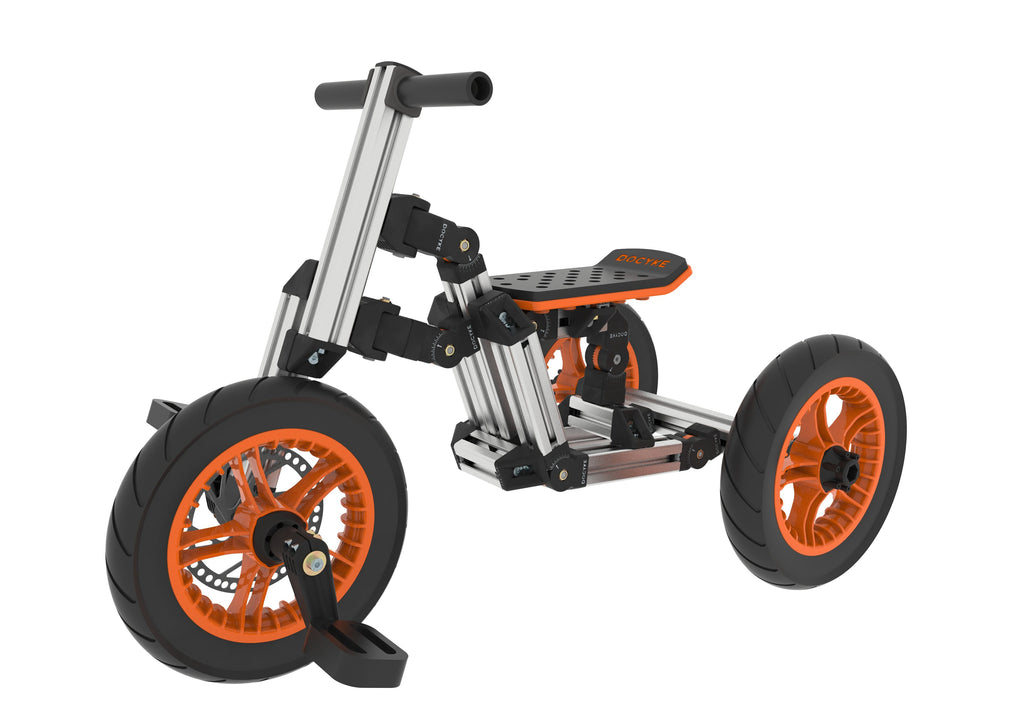 Yeah Depot - KidRock Buildable Kit 20 in 1 Kids Go Kart Set, Suitable for 1 to 8 Years Old, Two Wheel Bike, Three Wheel Bike, Go Kart, Sit/Stand Scooter, etc. Most Popular L Kit (Non Electric)