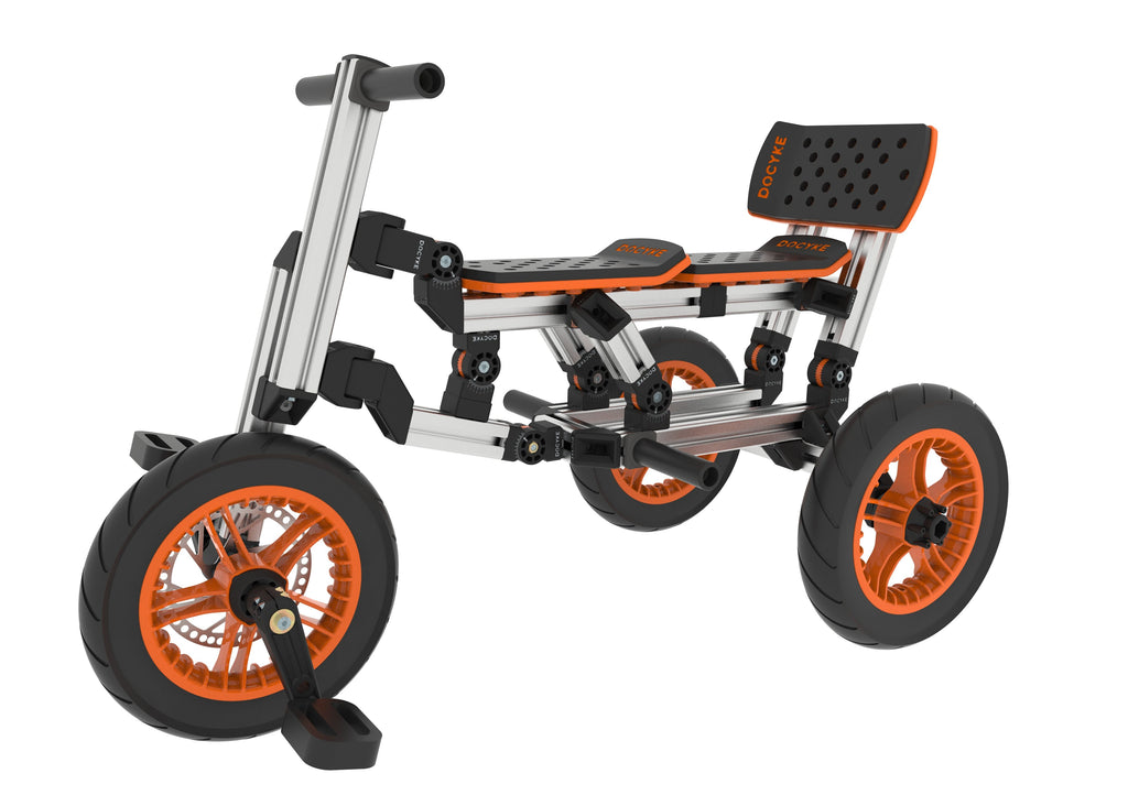 Yeah Depot - KidRock Buildable Kit 20 in 1 Kids Go Kart Set, Suitable for 1 to 8 Years Old, Two Wheel Bike, Three Wheel Bike, Go Kart, Sit/Stand Scooter, etc. Most Popular L Kit (Non Electric)