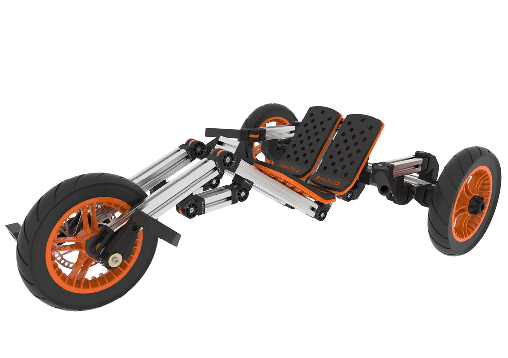 Yeah Depot - KidRock Buildable Kit 20 in 1 Kids Go Kart Set, Suitable for 1 to 8 Years Old, Two Wheel Bike, Three Wheel Bike, Go Kart, Sit/Stand Scooter, etc. Most Popular L Kit (Non Electric)