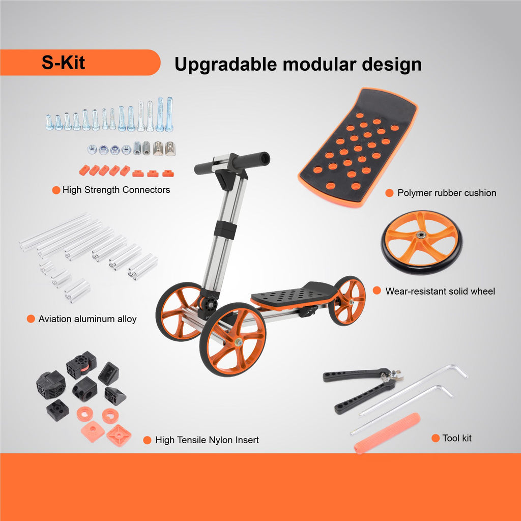 Yeah Depot - KidRock Constructible Kit 20 in 1 Kids Balance Bike No Pedals Toys for 1 to 4 Year Old Engineering Building Kit Kids Sit/Stand Scooter Most Popular S-Kit (Not Electric)