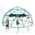 Yeah Depot - 13ft Geometric Dome Climber Play Center, Kids Climbing Dome Tower with Hammock, Rust & UV Resistant Steel Supporting 1000 LBS