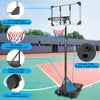 Yeah Depot - Portable Basketball Goal System with Stable Base and Wheels, use for Indoor Outdoor teenagers youth height adjustable 5.6 to 7ft Basketball Hoop 28 Inch Backboard