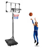 Yeah Depot - Portable Basketball Goal System with Stable Base and Wheels, use for Indoor Outdoor teenagers youth height adjustable 5.6 to 7ft Basketball Hoop 28 Inch Backboard