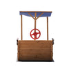 Yeah Depot - Outsunny Pirate Ship Sandbox with Cover and Rudder, Wooden Sandbox with Storage Bench and Seat, Outdoor Toy for Kids Ages 3-8 Years Old