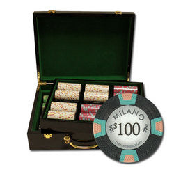 Tycon Net - 500Ct Custom Claysmith Gaming ''Milano'' Chip Set in Hi Gloss