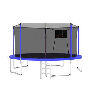 Yeah Depot - 14FT Trampoline ,Sports Fitness Trampolines with Enclosure Net, Recreational Trampolines for Outdoor Indoor