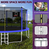 Yeah Depot - 14FT Trampoline ,Sports Fitness Trampolines with Enclosure Net, Recreational Trampolines for Outdoor Indoor