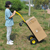 Yeah Depot - HT1006BK-YL Hand Truck Dual Purpose 2 Wheel Dolly Cart and 4 Wheel Push Cart with Swivel Wheels 330 Lbs Capacity Heavy Duty Platform Cart for Moving/Warehouse/Garden/Grocery