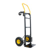 Yeah Depot - HT1006BK-YL Hand Truck Dual Purpose 2 Wheel Dolly Cart and 4 Wheel Push Cart with Swivel Wheels 330 Lbs Capacity Heavy Duty Platform Cart for Moving/Warehouse/Garden/Grocery