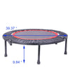 Yeah Depot - 40 Inch Mini Exercise Trampoline for Adults or Kids - Indoor Fitness Rebounder Trampoline with Safety Pad | Max