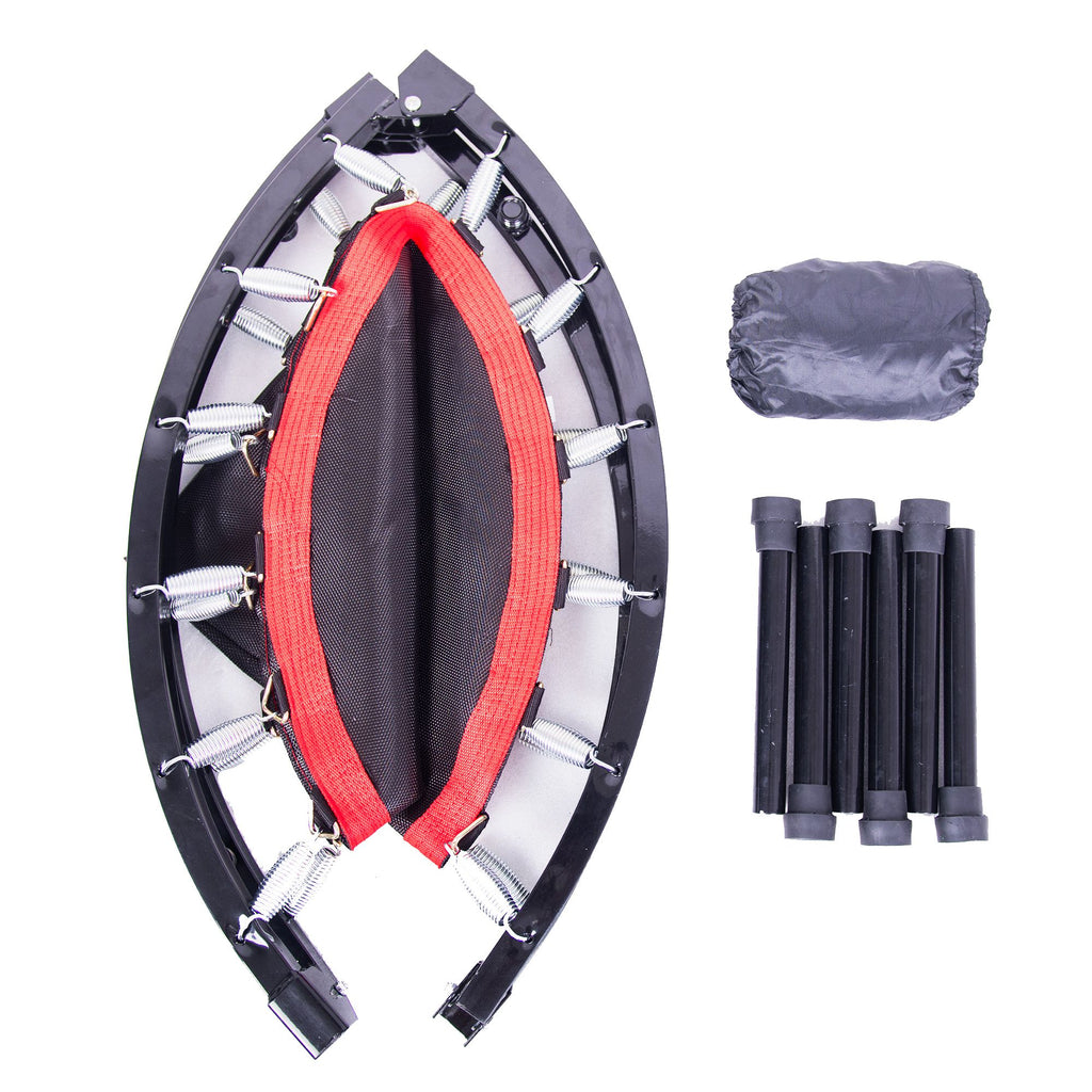Yeah Depot - 40 Inch Mini Exercise Trampoline for Adults or Kids - Indoor Fitness Rebounder Trampoline with Safety Pad | Max