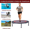 Yeah Depot - 40 Inch Mini Exercise Trampoline for Adults or Kids - Indoor Fitness Rebounder Trampoline with Safety Pad | Max