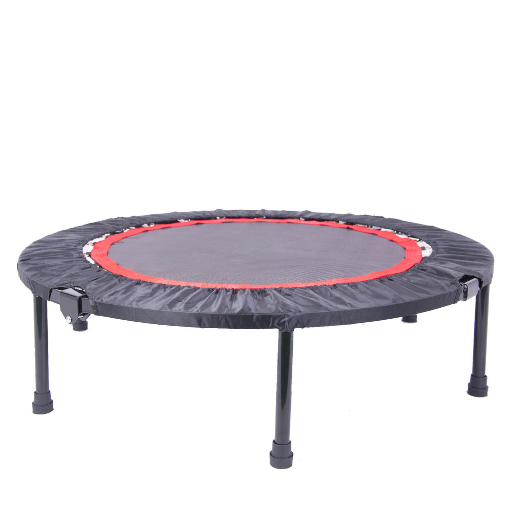 Yeah Depot - 40 Inch Mini Exercise Trampoline for Adults or Kids - Indoor Fitness Rebounder Trampoline with Safety Pad | Max