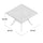 Yeah Depot - 44'' Square Dining Table, Dark Lava Bronze