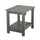 Yeah Depot - Key West Weather Resistant Outdoor Indoor Plastic Wood End Table, Patio Rectangular Side table, Small table for Deck, Backyards, Lawns, Poolside, and Beaches, Grey