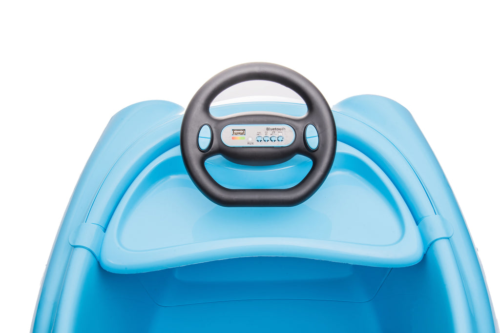Yeah Depot - Bumper Car for Kids, 12v Dual Drive 1-6 Years Old Children's Electric Car with Pushrod Dinner Plate USB BT Music Rocking Horse Mode Anti-Collision Bumper Ride on Car