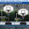 Yeah Depot - Portable Poolside Basketball Hoop Swimming Pool 3.1ft to 4.7ft Height-Adjustable Basketball System Goal Stand for Kids