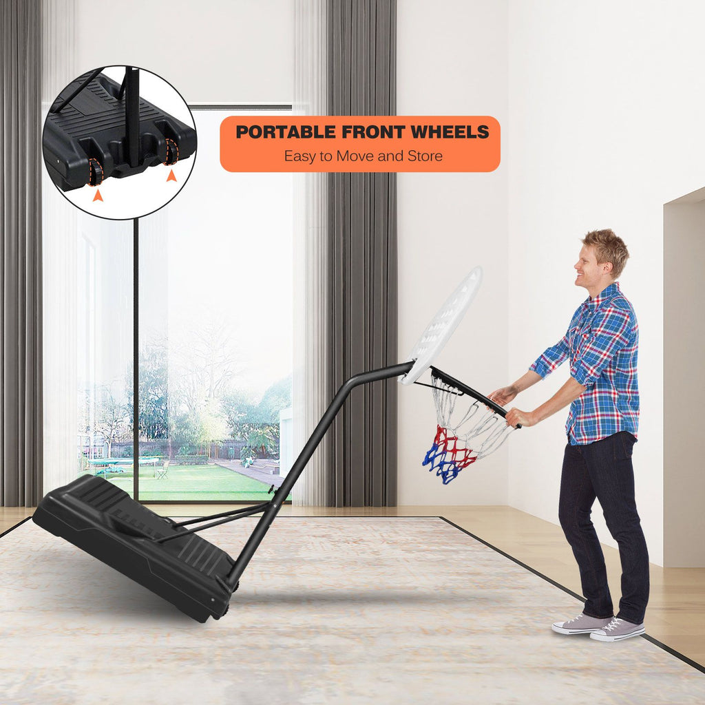 Yeah Depot - Portable Poolside Basketball Hoop Swimming Pool 3.1ft to 4.7ft Height-Adjustable Basketball System Goal Stand for Kids