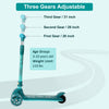 Yeah Depot - Kick Scooter for Kids, Wheel with Brake, Adjustable Height Handlebar, Lightweight, Aged 3-10, Wide Standing Board