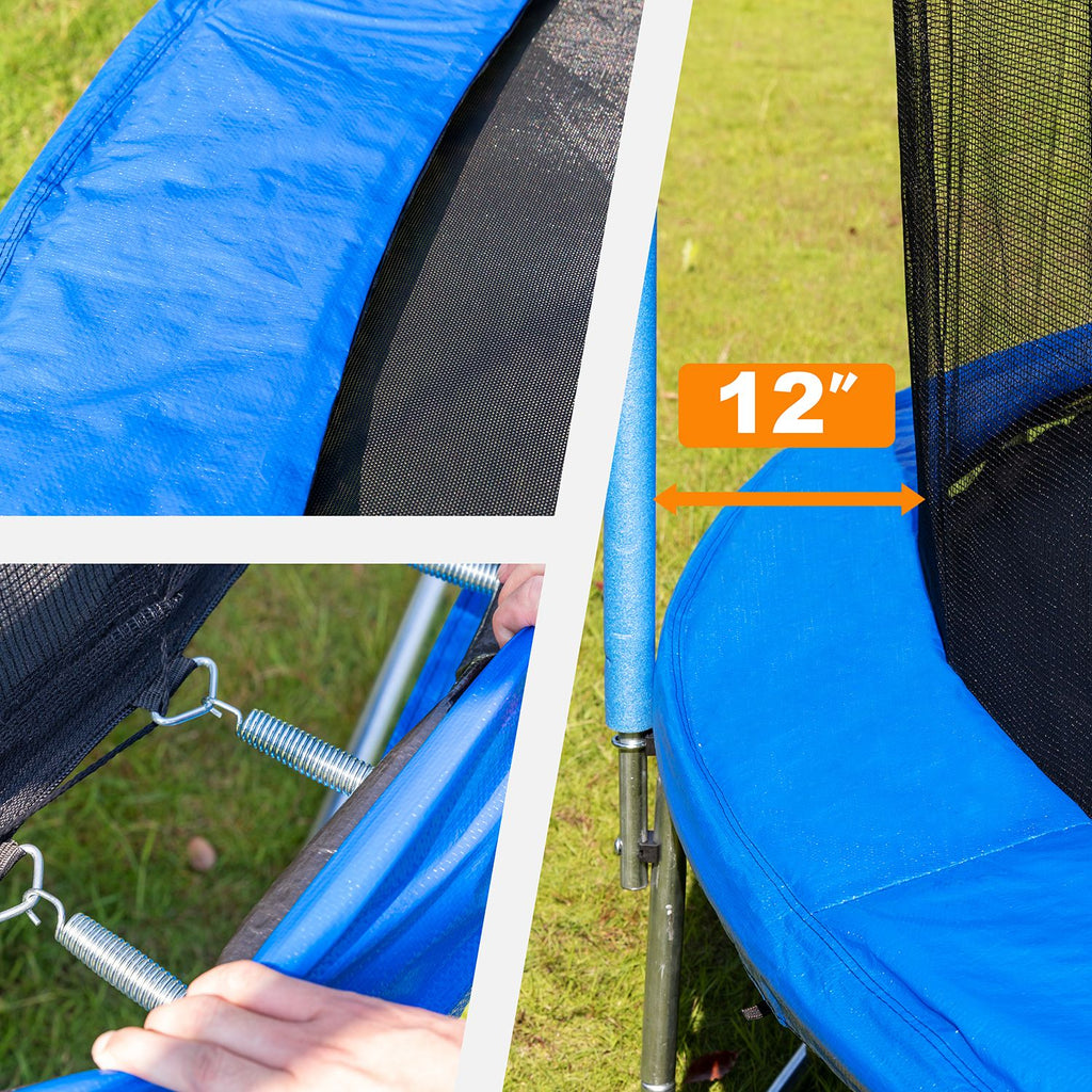 Yeah Depot - 14FT Trampoline with Safety Enclosure Net,Heavy Duty Jumping Mat and Spring Cover Padding for Kids and Adults, Ladder