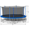Yeah Depot - 14FT Trampoline with Safety Enclosure Net,Heavy Duty Jumping Mat and Spring Cover Padding for Kids and Adults, Ladder