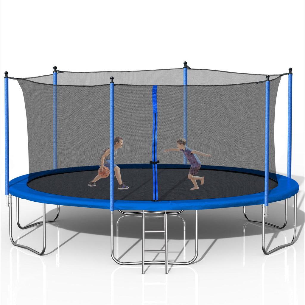 Yeah Depot - 14FT Trampoline with Safety Enclosure Net,Heavy Duty Jumping Mat and Spring Cover Padding for Kids and Adults, Ladder
