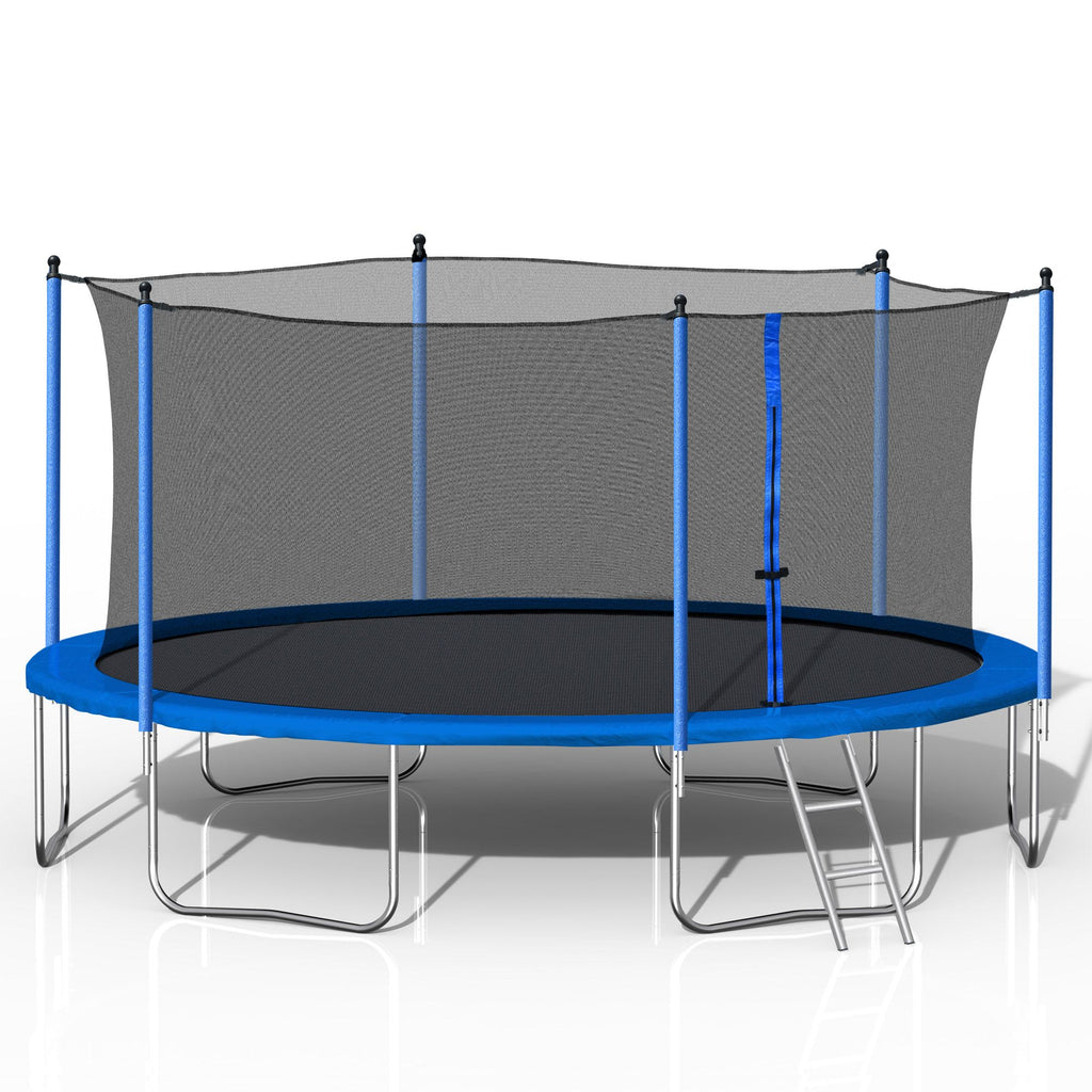 Yeah Depot - 14FT Trampoline with Safety Enclosure Net,Heavy Duty Jumping Mat and Spring Cover Padding for Kids and Adults, Ladder