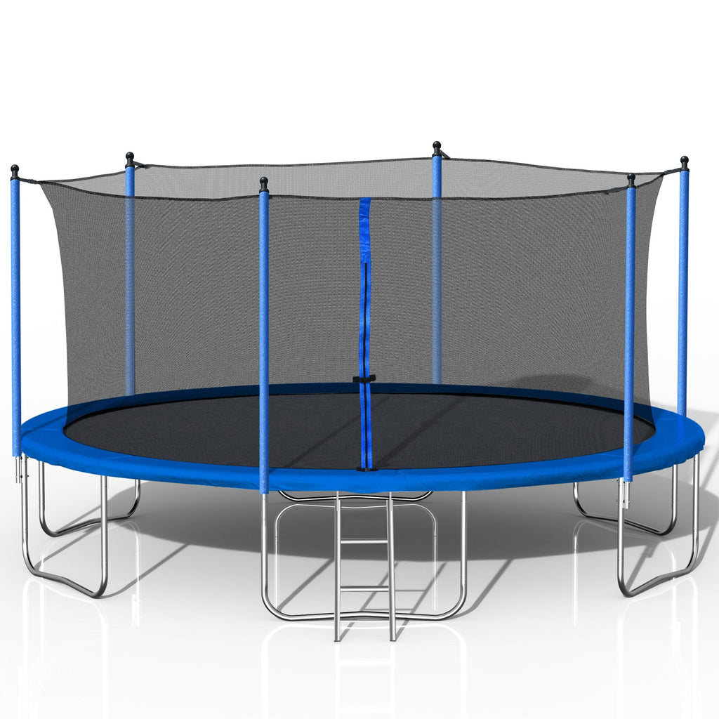 Yeah Depot - 14FT Trampoline with Safety Enclosure Net,Heavy Duty Jumping Mat and Spring Cover Padding for Kids and Adults, Ladder