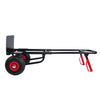 Yeah Depot - Heavy duty manual truck with double handles 330 lb steel trolley for moving heavy platform truck with 10 ''rubber wheels for moving/warehouse/garden/grocery