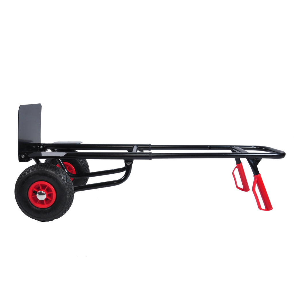 Yeah Depot - Heavy duty manual truck with double handles 330 lb steel trolley for moving heavy platform truck with 10 ''rubber wheels for moving/warehouse/garden/grocery