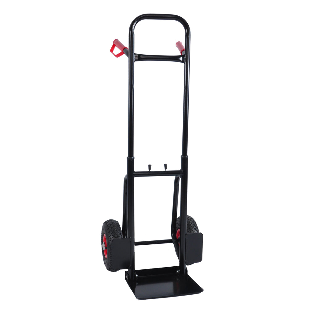 Yeah Depot - Heavy duty manual truck with double handles 330 lb steel trolley for moving heavy platform truck with 10 ''rubber wheels for moving/warehouse/garden/grocery