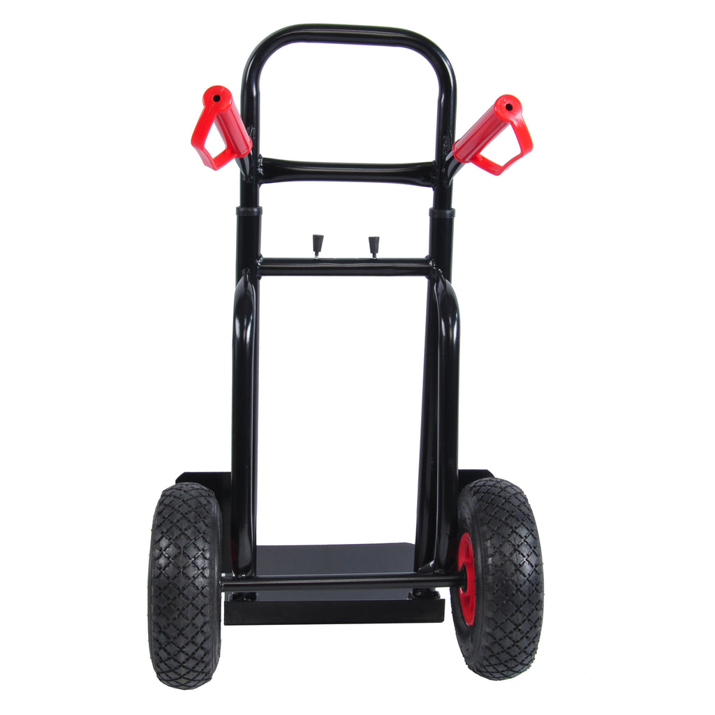 Yeah Depot - Heavy duty manual truck with double handles 330 lb steel trolley for moving heavy platform truck with 10 ''rubber wheels for moving/warehouse/garden/grocery