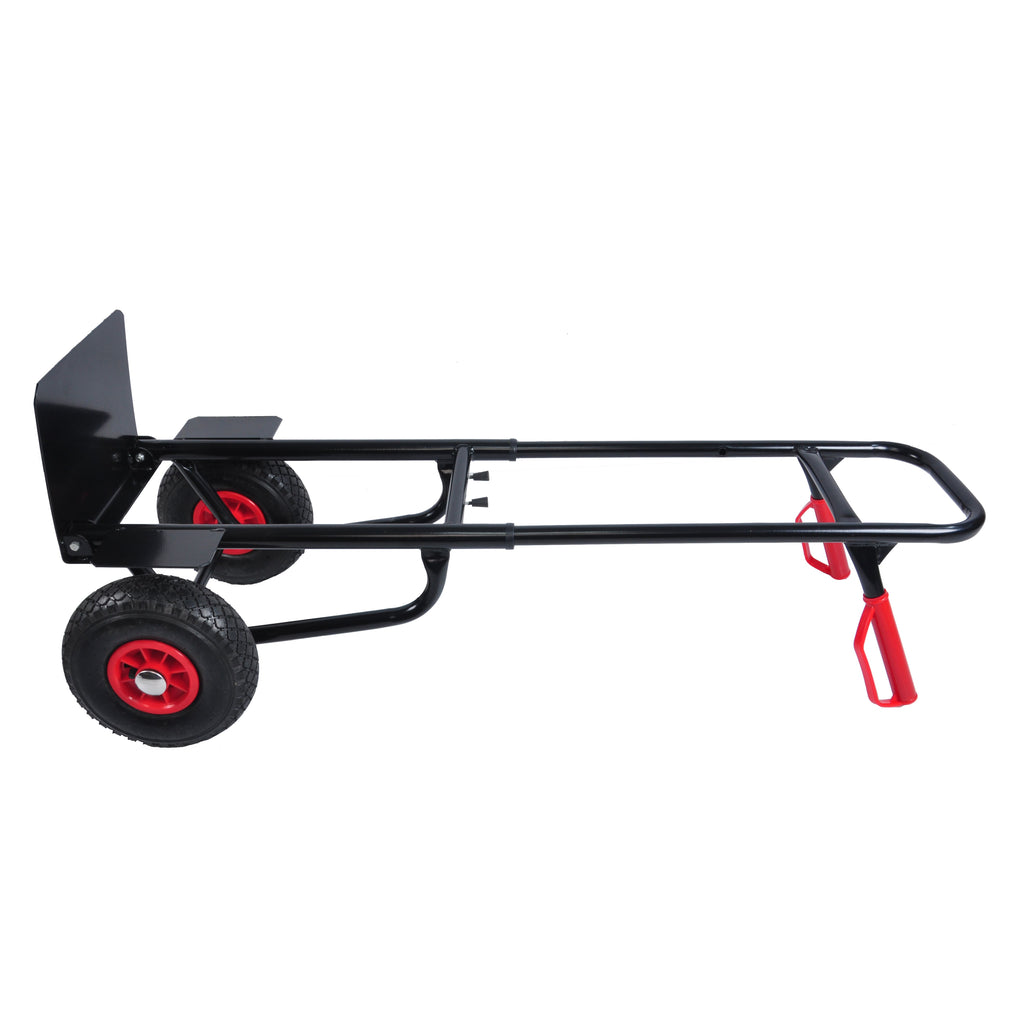 Yeah Depot - Heavy duty manual truck with double handles 330 lb steel trolley for moving heavy platform truck with 10 ''rubber wheels for moving/warehouse/garden/grocery