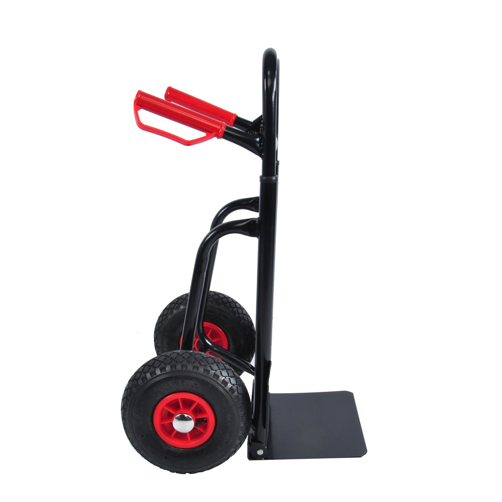 Yeah Depot - Heavy duty manual truck with double handles 330 lb steel trolley for moving heavy platform truck with 10 ''rubber wheels for moving/warehouse/garden/grocery