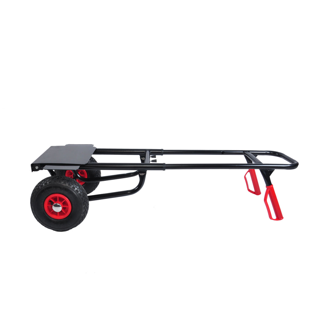 Yeah Depot - Heavy duty manual truck with double handles 330 lb steel trolley for moving heavy platform truck with 10 ''rubber wheels for moving/warehouse/garden/grocery